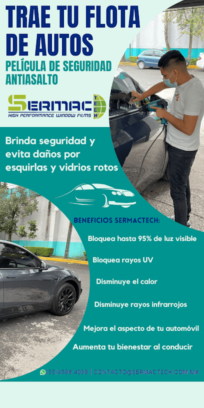 Negocio Sermac Tech Especialistas En Películas De Seguridad, Control Solar Arquitectónica Y Automotriz Nexfil Nanocerámica